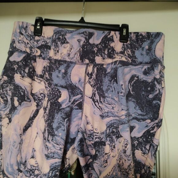 Livi Pink Purple Designed High Rise Leggings Women's 22/24 - Picture 2 of 2